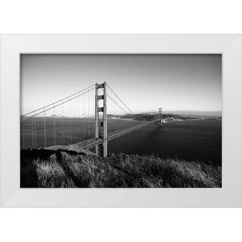 Golden gate bridge-San Fransisco USA White Modern Wood Framed Art Print by Highsmith, Carol