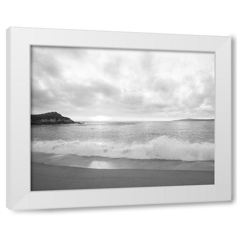 Pacific Coast Sunset at Monterey-California White Modern Wood Framed Art Print by Highsmith, Carol