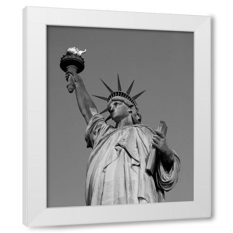 The Statue of Liberty White Modern Wood Framed Art Print by Highsmith, Carol