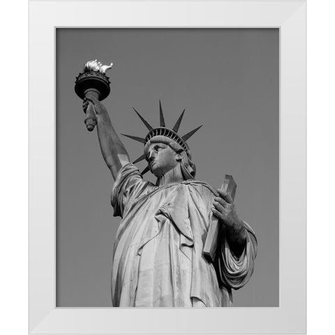 The Statue of Liberty White Modern Wood Framed Art Print by Highsmith, Carol