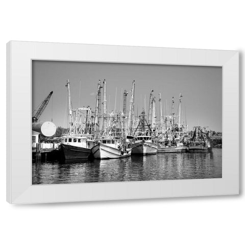 Bayou La Batre-Alabama USA White Modern Wood Framed Art Print by Highsmith, Carol