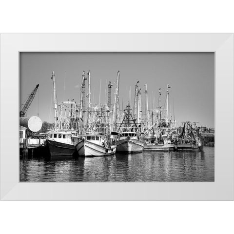 Bayou La Batre-Alabama USA White Modern Wood Framed Art Print by Highsmith, Carol