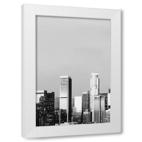 Skyline view of Los Angeles-California White Modern Wood Framed Art Print by Highsmith, Carol