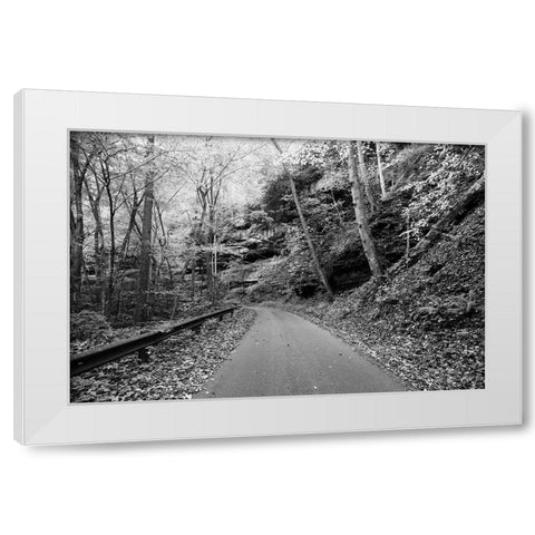 Picturesque road to Nuttallburg White Modern Wood Framed Art Print by Highsmith, Carol