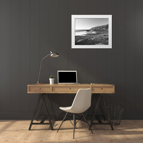 Pacific Coast Highway Scenic White Modern Wood Framed Art Print by Highsmith, Carol