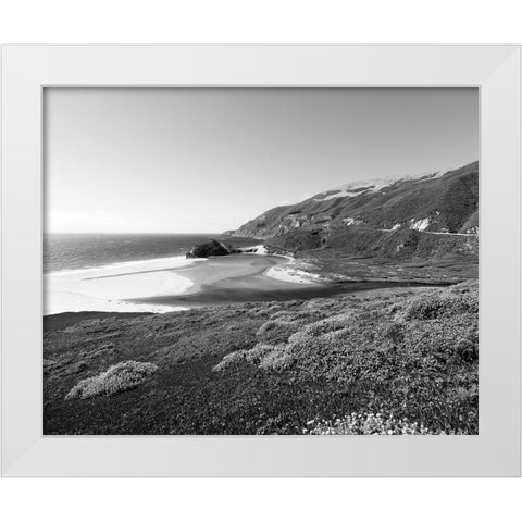 Pacific Coast Highway Scenic White Modern Wood Framed Art Print by Highsmith, Carol