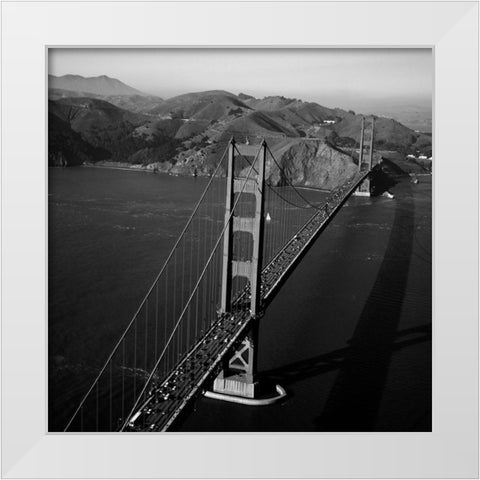The Golden Gate Bridge White Modern Wood Framed Art Print by Highsmith, Carol