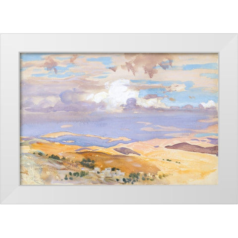 From Jerusalem White Modern Wood Framed Art Print by Sargent, John Singer