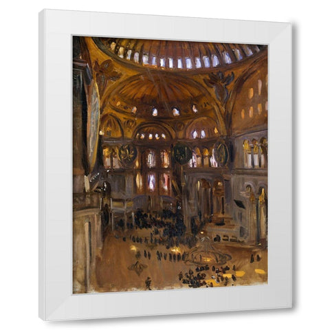 Santa Sofia White Modern Wood Framed Art Print by Sargent, John Singer