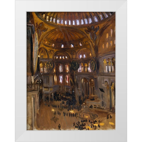 Santa Sofia White Modern Wood Framed Art Print by Sargent, John Singer