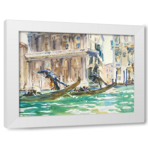 View of Venice White Modern Wood Framed Art Print by Sargent, John Singer