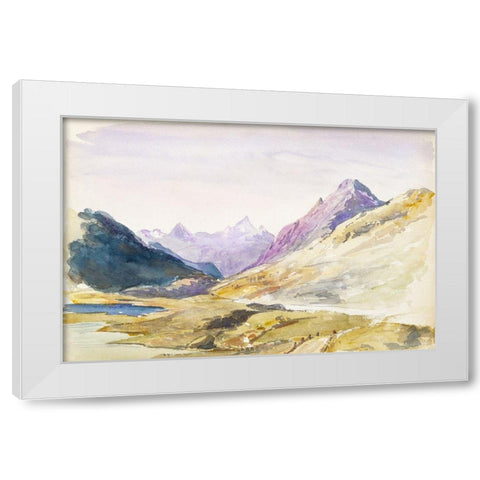 Switzerland White Modern Wood Framed Art Print by Sargent, John Singer