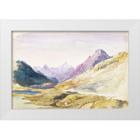 Switzerland White Modern Wood Framed Art Print by Sargent, John Singer