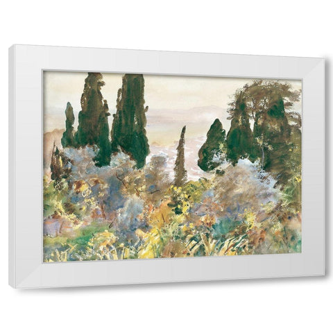 Granada White Modern Wood Framed Art Print by Sargent, John Singer