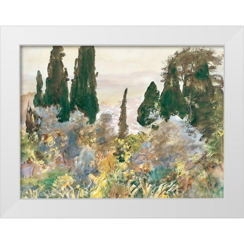 Granada White Modern Wood Framed Art Print by Sargent, John Singer