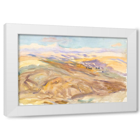 Sunset White Modern Wood Framed Art Print by Sargent, John Singer