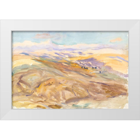 Sunset White Modern Wood Framed Art Print by Sargent, John Singer