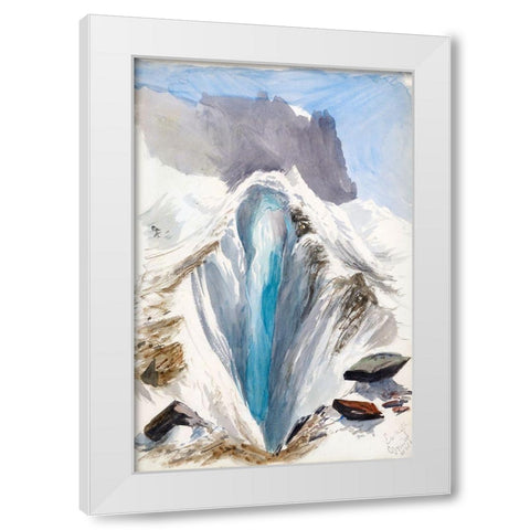 Eismeer-Grindelwald White Modern Wood Framed Art Print by Sargent, John Singer