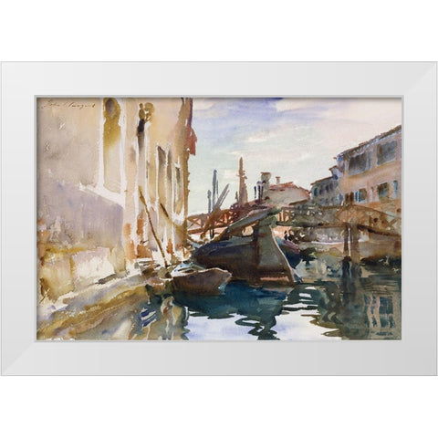 Giudecca White Modern Wood Framed Art Print by Sargent, John Singer