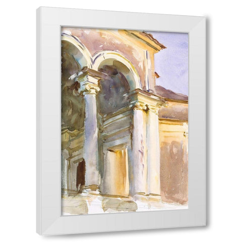 Loggia-Villa Giulia-Rome White Modern Wood Framed Art Print by Sargent, John Singer