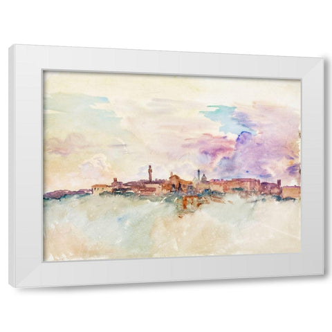 Siena White Modern Wood Framed Art Print by Sargent, John Singer