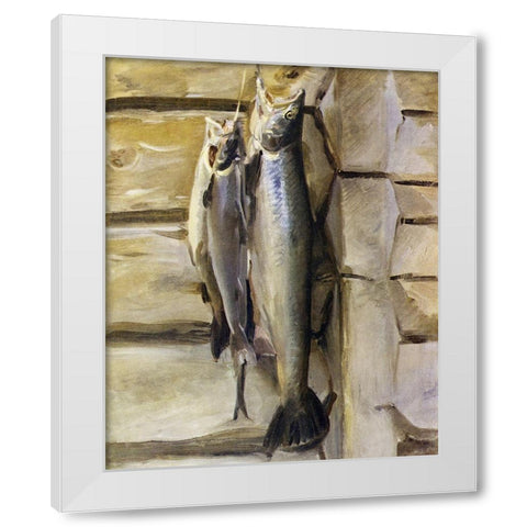 Angling in British Art Through Five Centuries White Modern Wood Framed Art Print by Sargent, John Singer