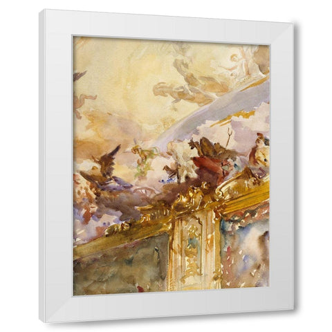 Tiepolo Ceiling-Milan White Modern Wood Framed Art Print by Sargent, John Singer