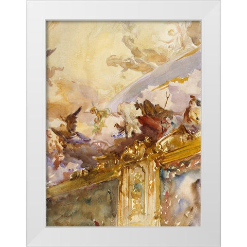 Tiepolo Ceiling-Milan White Modern Wood Framed Art Print by Sargent, John Singer