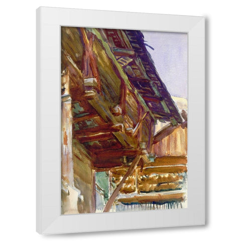 ChaletÂ  White Modern Wood Framed Art Print by Sargent, John Singer