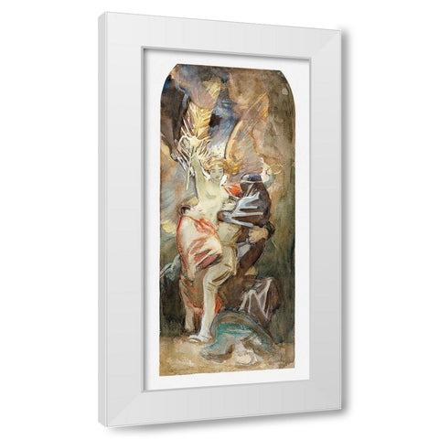 Study for Death and Victory White Modern Wood Framed Art Print by Sargent, John Singer