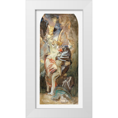 Study for Death and Victory White Modern Wood Framed Art Print by Sargent, John Singer