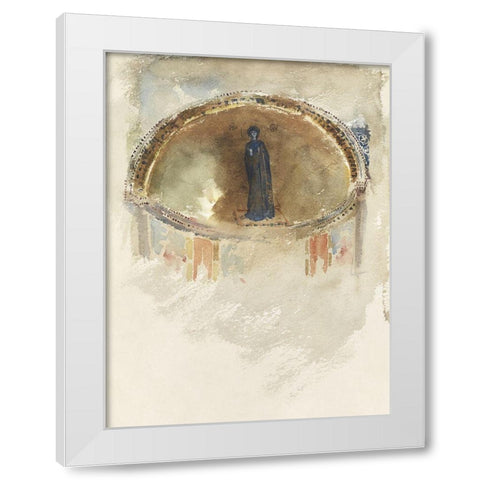 Madonna-Mosaic-Saints Maria and Donato-Murano White Modern Wood Framed Art Print by Sargent, John Singer