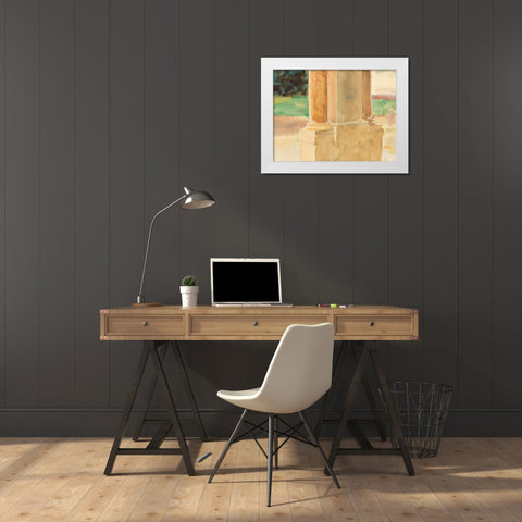 Frascati-Architectural Study White Modern Wood Framed Art Print by Sargent, John Singer