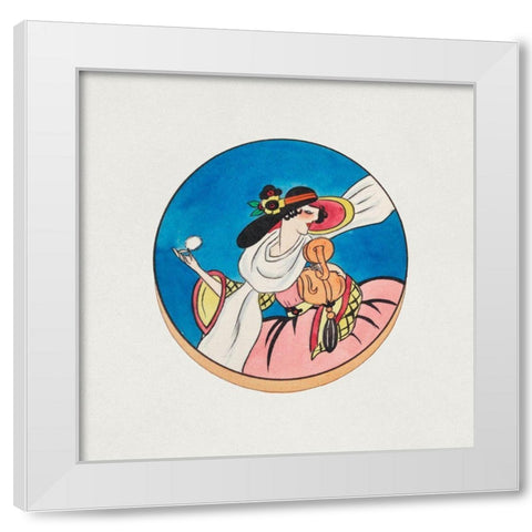 Design for a Noritake Compact I White Modern Wood Framed Art Print by Noritake Designs