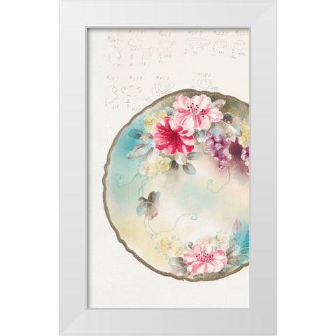 Design for a Noritake Plate I White Modern Wood Framed Art Print by Noritake Designs