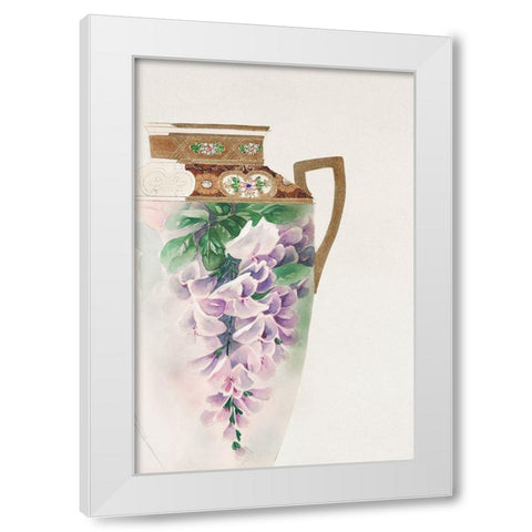 Design for a Noritake Ewer III White Modern Wood Framed Art Print by Noritake Designs