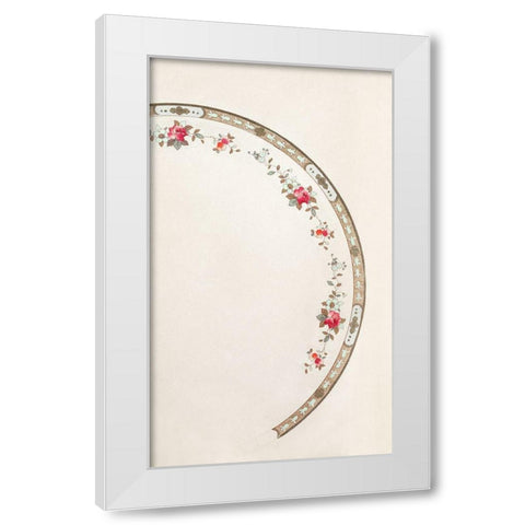 Design for a Noritake Plate III White Modern Wood Framed Art Print by Noritake Designs