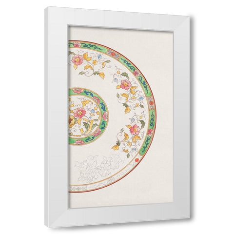 Design for a Noritake Plate VI White Modern Wood Framed Art Print by Noritake Designs