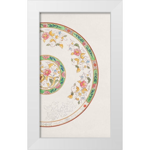 Design for a Noritake Plate VI White Modern Wood Framed Art Print by Noritake Designs