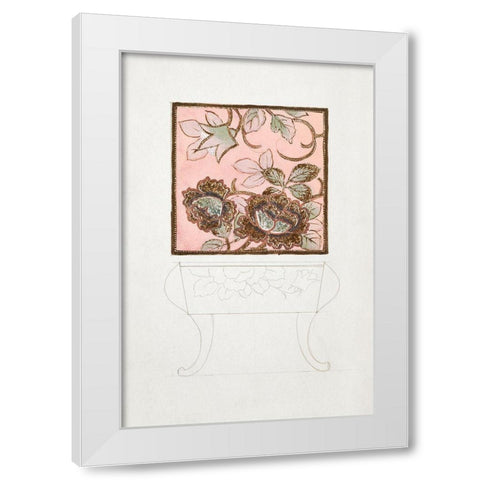 Design for a Noritake Side Table White Modern Wood Framed Art Print by Noritake Designs