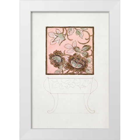 Design for a Noritake Side Table White Modern Wood Framed Art Print by Noritake Designs