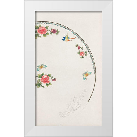 Design for a Noritake Plate XI White Modern Wood Framed Art Print by Noritake Designs