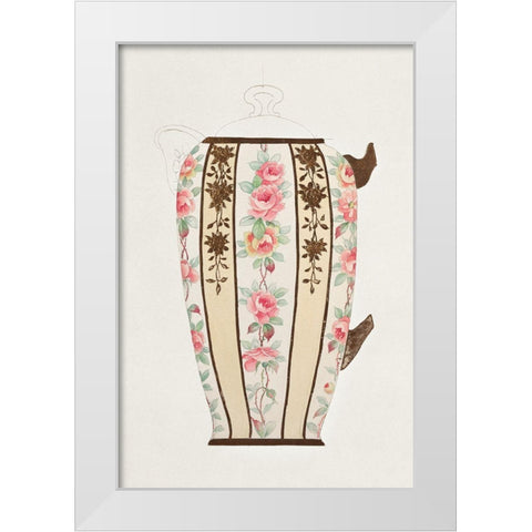Design for a Noritake Milk Pitcher White Modern Wood Framed Art Print by Noritake Designs