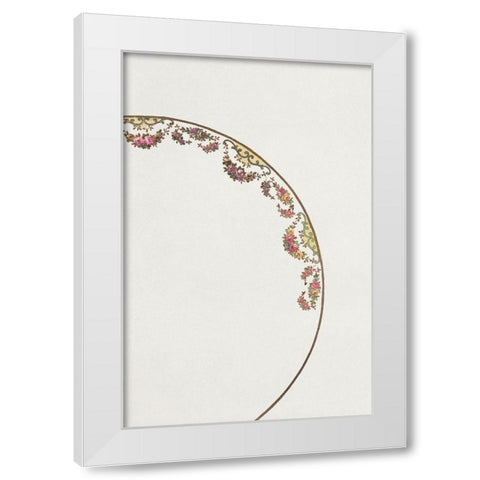 Design for a Noritake Plate XII White Modern Wood Framed Art Print by Noritake Designs