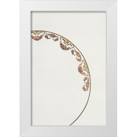 Design for a Noritake Plate XII White Modern Wood Framed Art Print by Noritake Designs