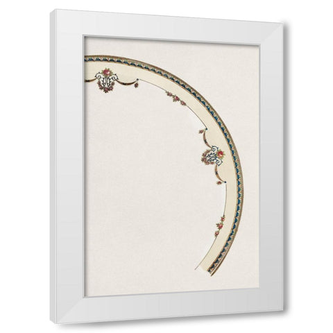 Design for a Noritake Plate XIV White Modern Wood Framed Art Print by Noritake Designs
