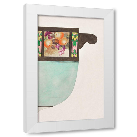 Design for a Noritake Jar White Modern Wood Framed Art Print by Noritake Designs