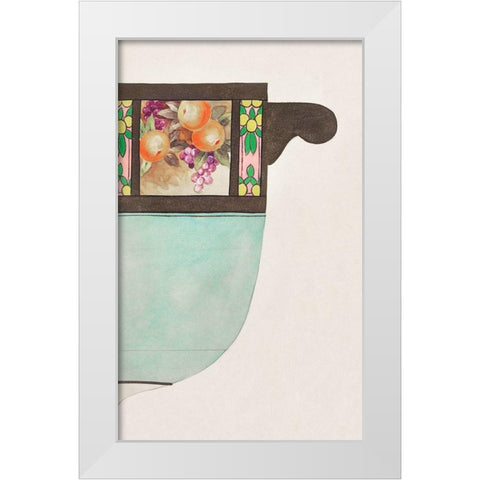 Design for a Noritake Jar White Modern Wood Framed Art Print by Noritake Designs