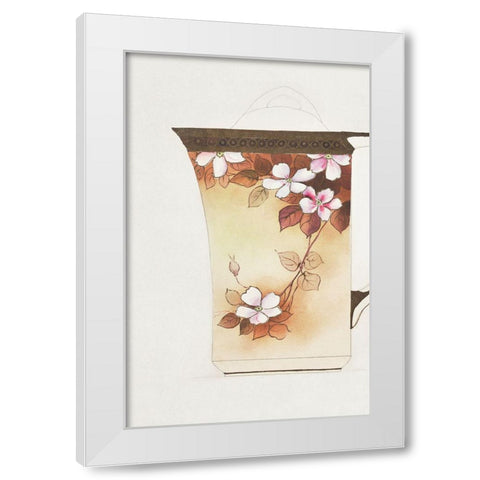 Design for a Noritake Pitcher I White Modern Wood Framed Art Print by Noritake Designs