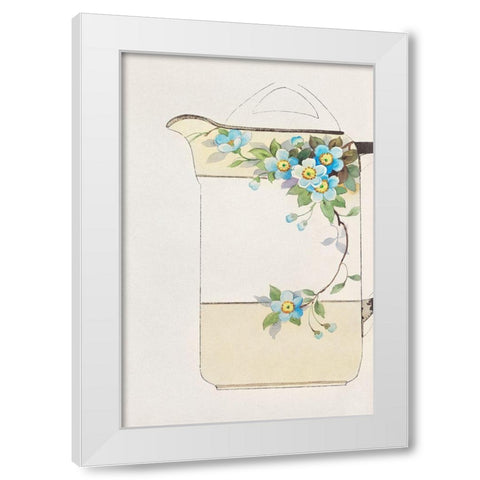 Design for a Noritake Pitcher II White Modern Wood Framed Art Print by Noritake Designs